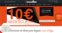 Desktop Screenshot of decosillas.com